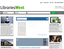 Tablet Screenshot of librarieswest.org.uk